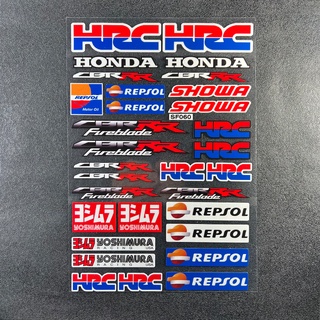 สติกเกอร์สะท้อนแสง กันน้ํา แบบสากล สําหรับตกแต่งรถจักรยานยนต์ Honda HRC CBR YOSHIMURA REPSOL