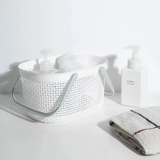 Goody Home ตะกร้า ทรงสี่เหลี่ยม แบบมีหูหิ้ว ไม่มีฝาปิด ใส่ของอเนกประสงค์