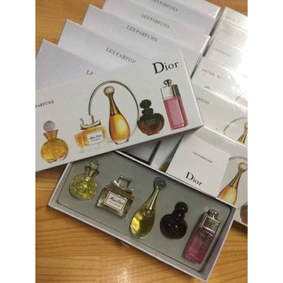 ขายเป็น เซต น้ำหอมผู้หญิง ได้5กลิ่น5ขวด 5ml x5ขวด Dior Dolce Vita Miss Cherie Dior Poison EDP Addict - Eau Fraiche  per4