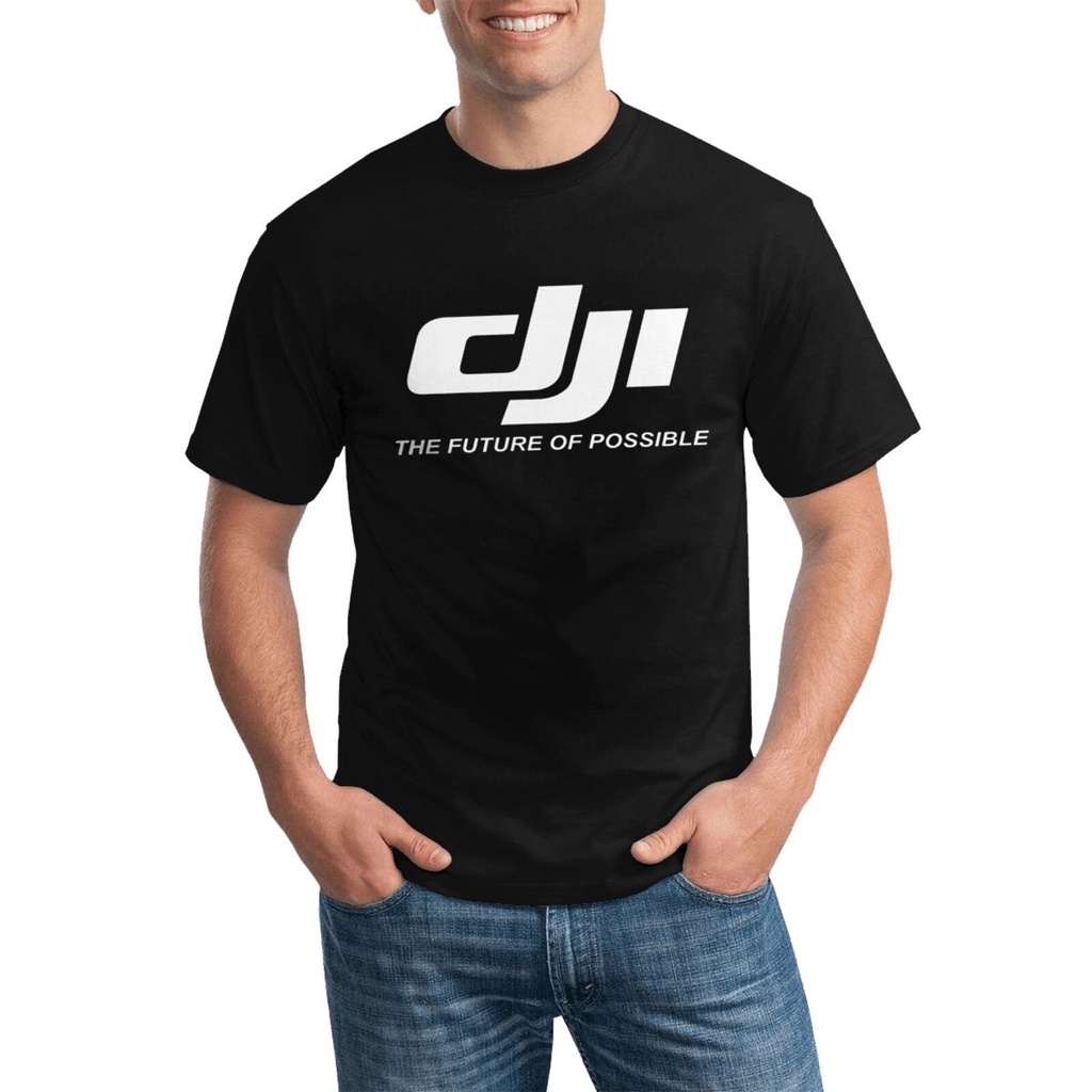 พิมพ์สร้างสรรค์สวม Dji Drones การถ่ายภาพผู้ชายเสื้อยืดขนาดใหญ่