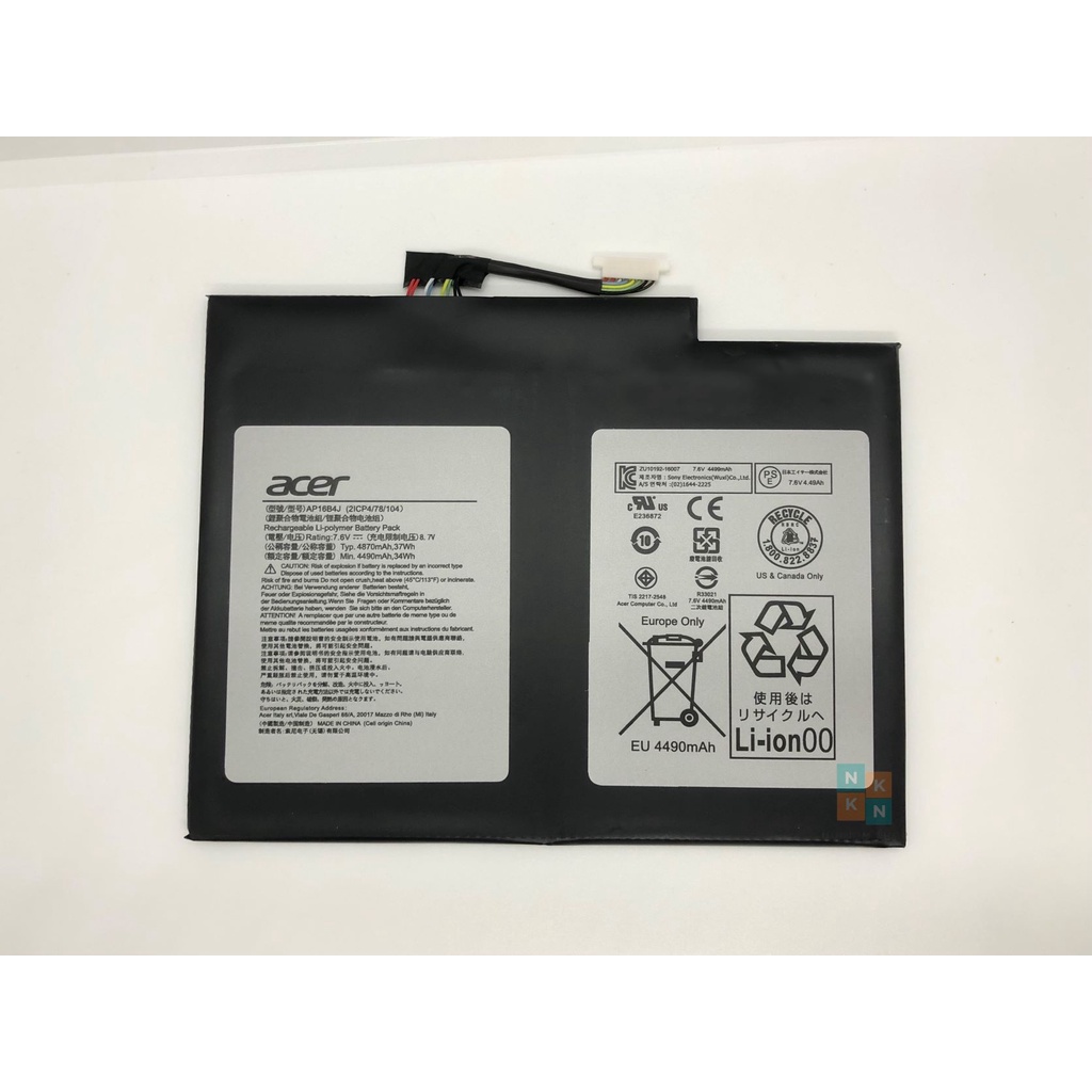 ACER แบตเตอรี่ AP16B4J ของแท้ (สำหรับ Switch Alpha 12 SA5-271 Switch 5 SW512-52 Switch 7 SW713-51GNP) ACER Battery