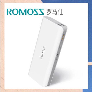 ROMOS Ready Stock แบตสำรอง 10400mAh แถบสี ฟรี สาย USB