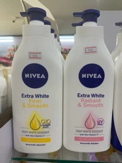 NIVEA Extra White Radiant & Smooth 550 ml. นีเวีย เอ็กซ์ตร้า ไวท์ เรเดียนท์ แอนด์ สมูท