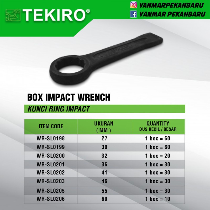 TEKIRO BOX IMPACT WRENCH / 32mm IMPACT RING WRENCH
