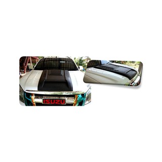 สกู๊ปฝากระโปรงหน้า อีซูซุ ดีแม็ก Isuzu D-max 2016-2019 V.1 ดำด้าน