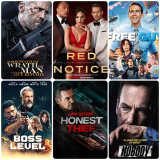 DVD หนังแอคชั่นใหม่ ☆FreeGuy☆RedNotice☆BossLevel☆Nobody☆HonestThief☆WrathOfMan - มัดรวม 6 เรื่องดัง #แพ็คสุดคุ้ม