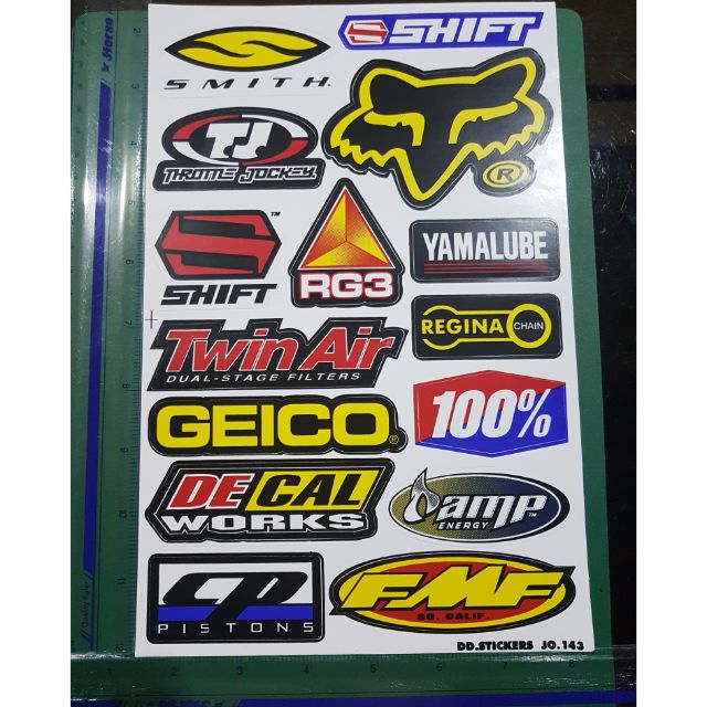 ขายส่ง - สติกเกอร์ติดรถยนต์ PVC ติดรถยนต์ มอเตอร์ไซต์ racing sticker สติกเกอร์รถแข่ง