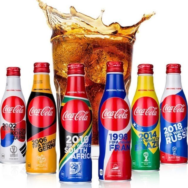 Coca Cola FIFA WORLD CUP RUSSIA 2018 Limitedยกชุด6ขวด Cokeโค้กบอลโลก2018