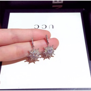 Fashion earrings ต่างหูเงินแท้925 ดาวกระจาย (พร้อมกล่อง)