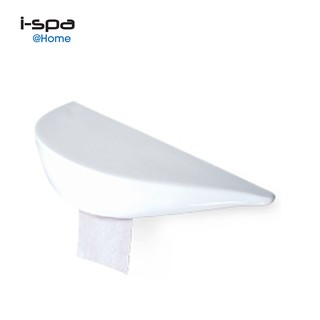 I-SPA ที่ใส่ทิชชู่เซรามิค พร้อมที่วางของอเนกประสงค์ รุ่น ERS (BD-SS-SF002) สีขาว