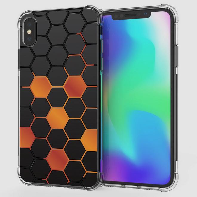 เคส สำหรับ iPhone XS Max Polygon Series 3D Anti-Shock Protection TPU Case [PG002]