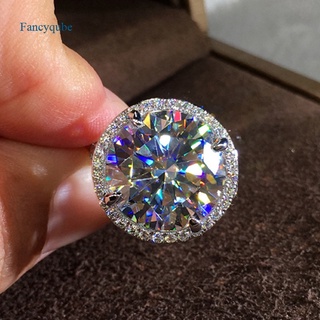 Fancyqube เครื่องประดับแหวนหมั้นแต่งงานสไตล์ Cubic Zirconia