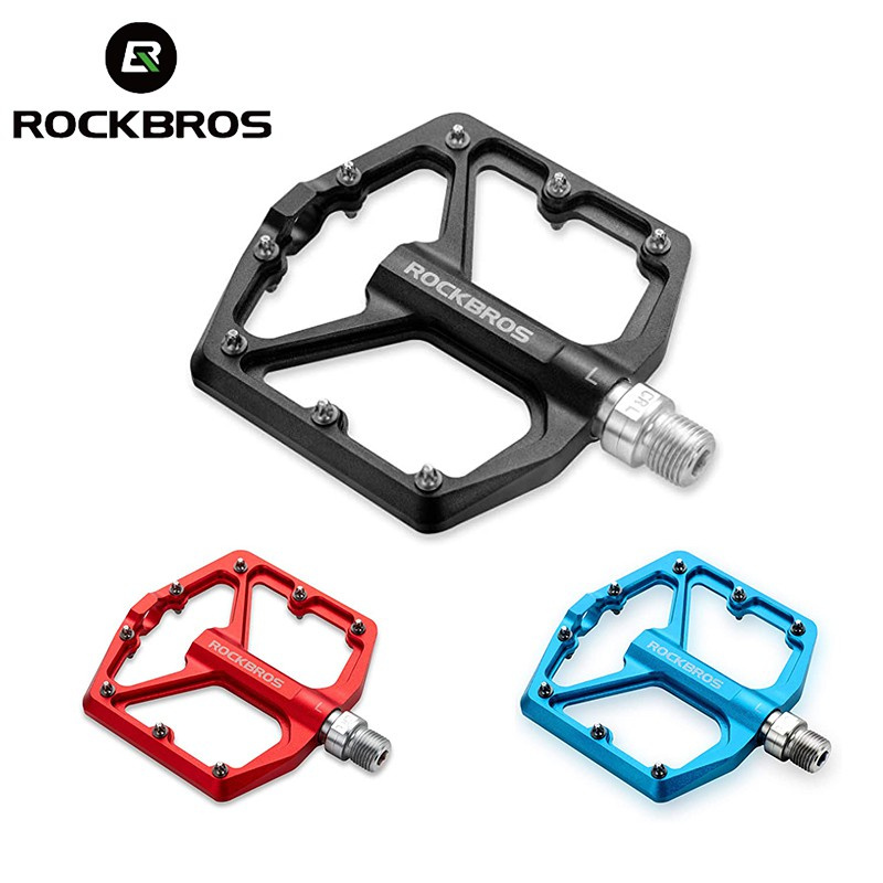 ROCKBROS ที่เหยียบเท้า อลูมิเนียม น้ําหนักเบา 9/16 นิ้ว สําหรับจักรยานเสือภูเขา MTB
