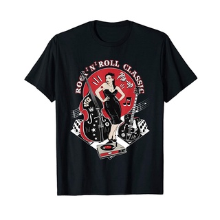 [S-5XL] 【Ins】Gildan เสื้อยืดผ้าฝ้าย 100% พิมพ์ลาย Sock Hop Rockabilly Pinup 1950S สําหรับผู้ชาย