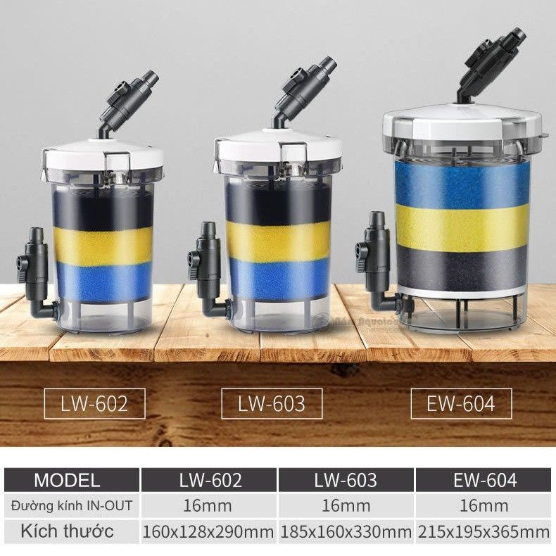 SUNSUN EW 603 กรองลํากล้อง|603B 604B สําหรับตู้ปลาและตู้ปลา