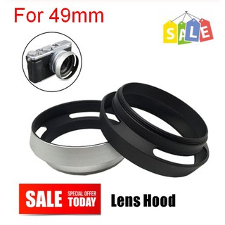 49mm เลนส์ฮูด Aluminum Lens Hood for all Lens 49mm