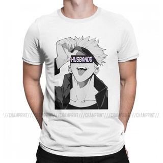 HH Men Satoru Gojo Husbando Jujutsu Kaisen T Shirts Anime Clothes Creative Short Sleeve Tees Birthday คอกลมเสื้อยืด