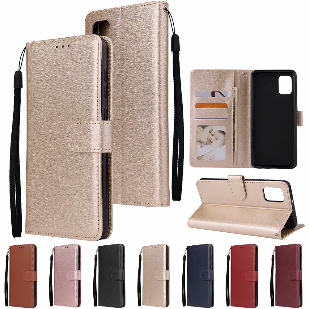เคส Casing for Samsung Galaxy S24 Ultra S23 FE S22 Plus S21 5G S20 Note 20 Flip Cover Cute PU Leather Magnetic Close Wallet Phone Case Hand Strap with Card Slot เคสโทรศัพท์มือถือ ชนิดหนัง แบบฝาพับ ประกบ สำหรับ