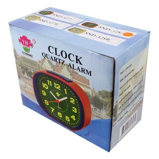 นาฬิกาปลุก Clock Quartz Alarm (คละสี)รุ่น SND-328-00H-song