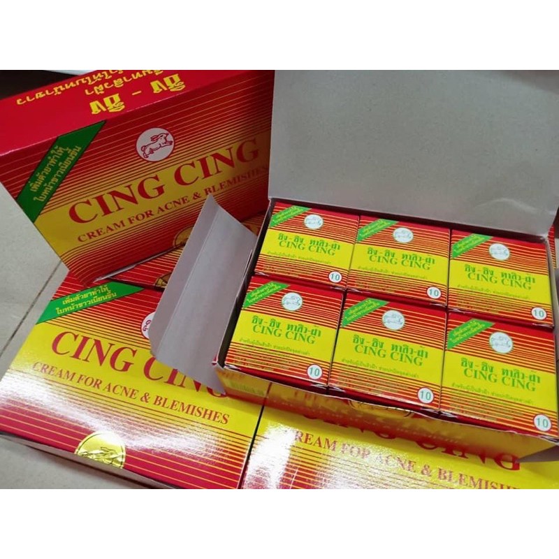 (×12 ตลับ) 💖ครีมซิง ซิง Cing Cing Cream For Acne & Blemishes ครีมทาสิว ฝ้า กระ ครีมหน้าใส ปรับ