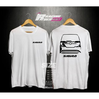 เสื้อผ้าผชเสื้อยืด พิมพ์ลาย Daihatsu Sigra Rear Silhouette Car คุณภาพสูง สําหรับผู้หญิงS-5XL