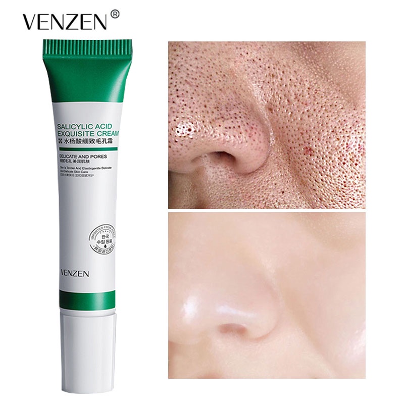 Salicylic acid, pore cream, moisturizing and shrinking pores, refreshing oil control, skin rejuvenation cream