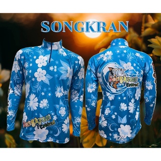 JK Thailand เสื้อตกปลา SONGKRAN ป้องกันรังสี UV 80% แห้งเร็ว