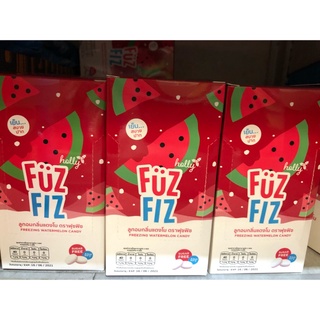 ฟุซฟิซ ลูกอมกลิ่นแตงโม ขนาด 12กรัม ยกกล่อง 12ชิ้น FUZ-FIZ FREEZING WATERMELON CANDY ลูกอม