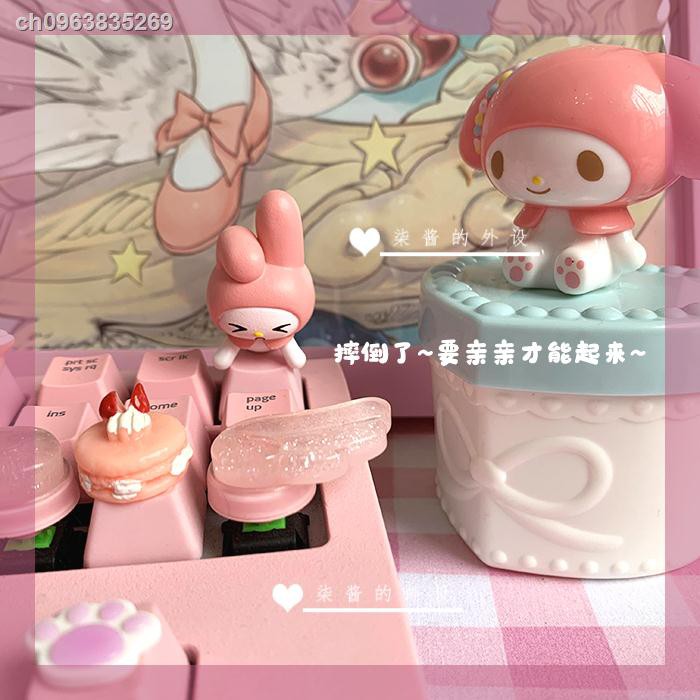 Merlot My Melody Personalized Keycap R4 Cute Pink Light Transparent ...