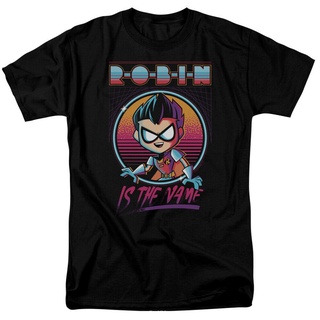 เสื้อยืดคอกลมเสื้อยืด ผ้าฝ้ายแท้ พิมพ์ลายภาพยนตร์ Titans Go To The Movies Robin เหมาะกับของขวัญวันเกิด สําหรับผู้ชายผ้าฝ