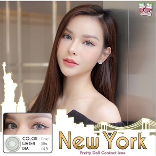 คอนแทคเลนส์ New york gray (สีเทาโทนละมุน) 🥰