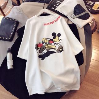 new Korean cartoon printed skateboard mouse loose short sleeve T-shirt