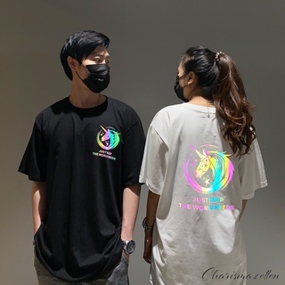 เสื้อยืด Oversize ผ้าCotton 100% แฟชั่นสไตล์เกาหลี T-Shirt โอเวอร์ไซส์ สกรีนลายสวยงาม พร้อมส่ง