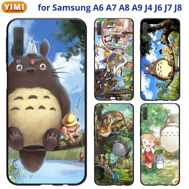 เคส SAMSUNG A22 A42 A50 A30S A50S A20S A21S J4+ J6+ J7+ J7 Prime Pro มือถือสำหรับเคสโทรศัพท์มือถือลายการ์ตูน Totoro สําหรับ