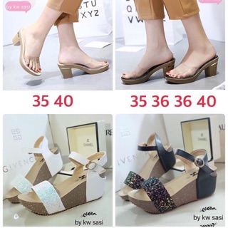 Sale 250 รองเท้าส้นสูง ส้นเตารีดติดเพชร*ทักเช็ค