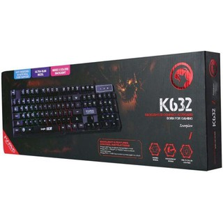 MARVO รุ่น K632G คีย์บอร์ด เกมส์มิ่งมีไฟ LED 9 โหมด