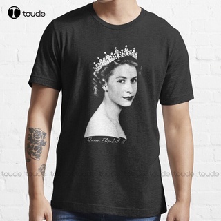 Queen Elizabeth Ii - Retro Trending T-Shirt Women Tshirt High Quality Cute Elegant Lovely Kawaii Cartoon Sweet Cotton Te