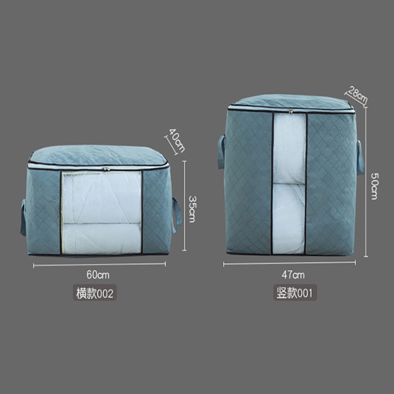 พร้อมส่งด่วน ถุงเก็บผ้าห่ม ผ้านวม เสื้อผ้า พับได้ มีซิปรูดปิด - รูปที่ 2