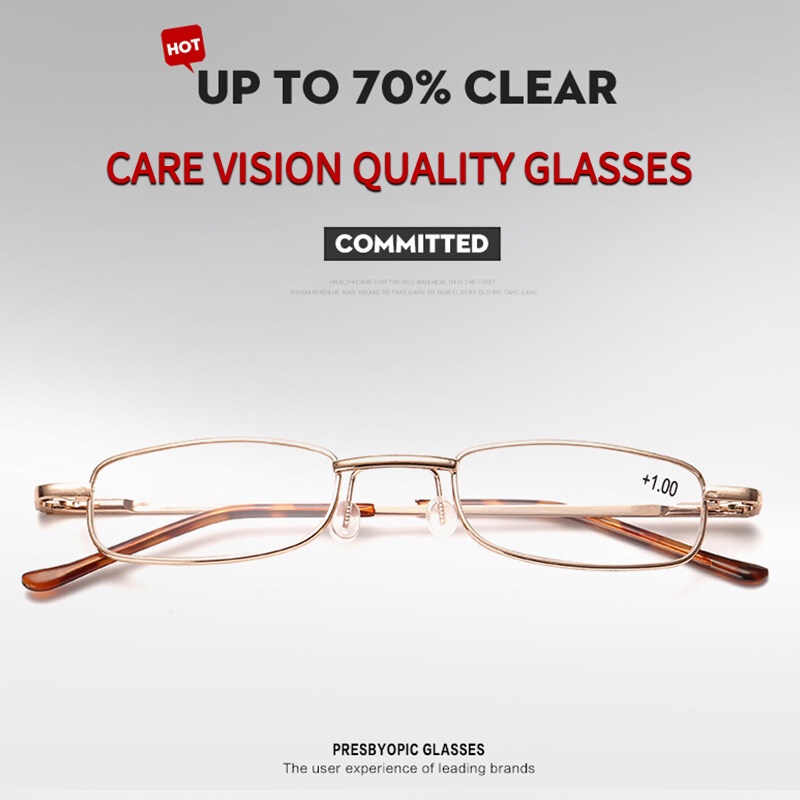 Ptq แว่นตาอ่านหนังสือ พร้อมกล่องปากกา โลหะ แบบพกพา +1.00~+4.00 สําหรับทุกเพศ - รูปที่ 2