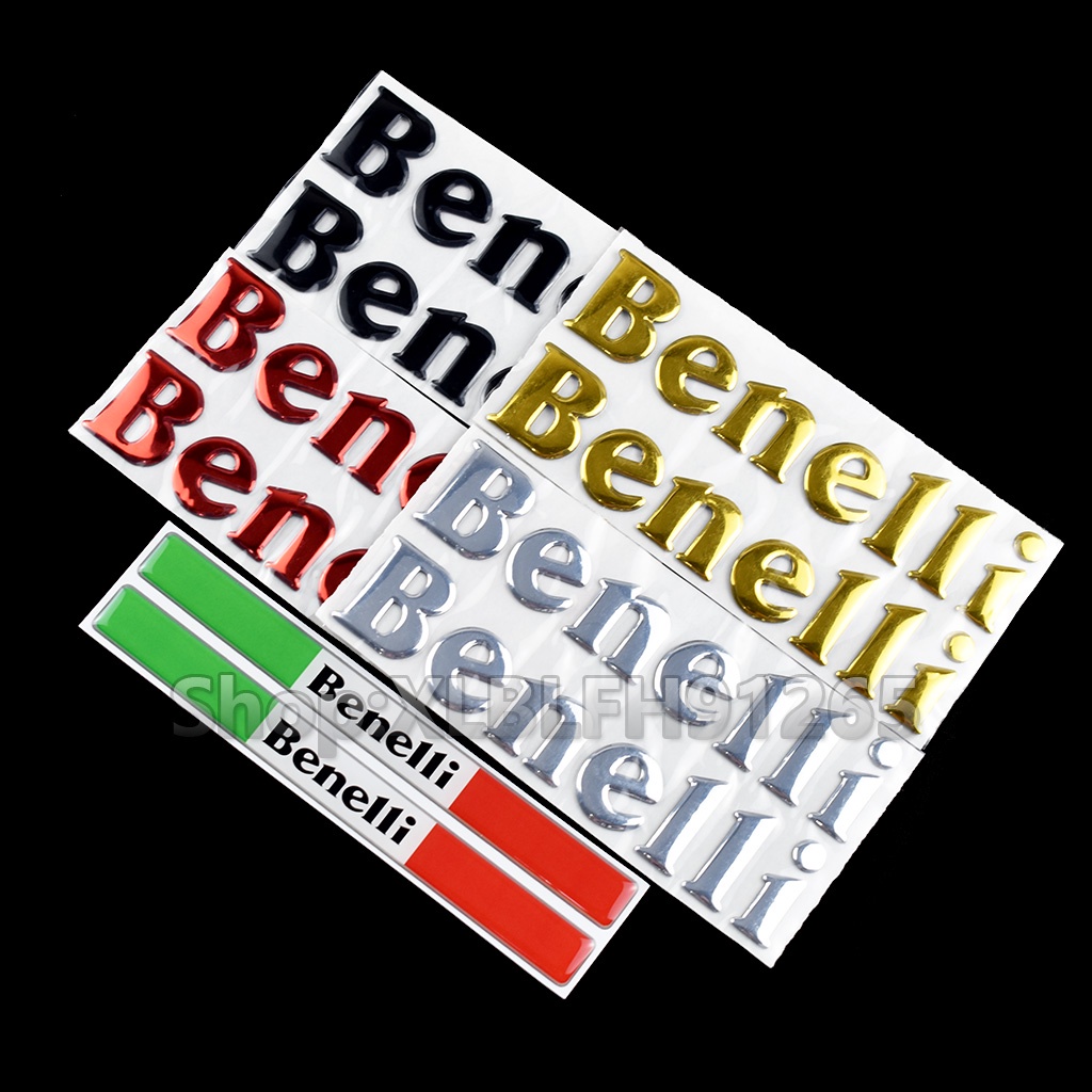 * สต็อกพร้อม *สติ๊กเกอร์ 3D สีดำโลโก้ Benelli สติ๊กเกอร์มอเตอร์ไซค์รถยนต์โมโตสติ๊กเกอร์จักรยาน