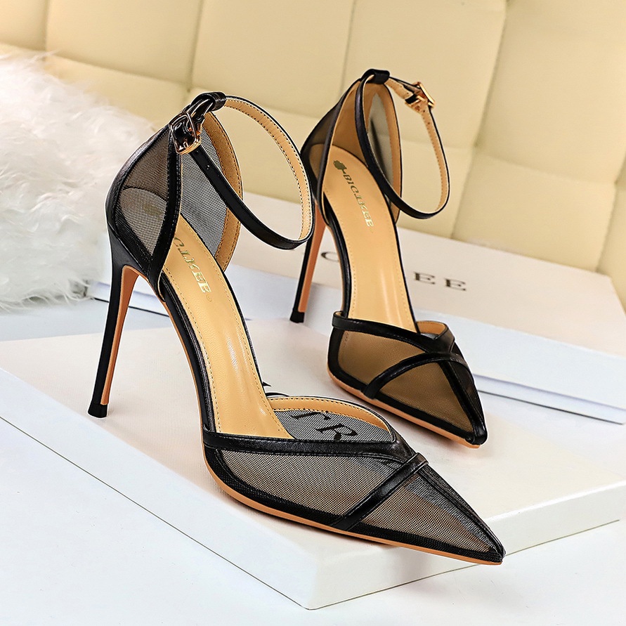 ☃ XPSDS · 98632 High Heels Stiletto Heel Shallow Mouth Pointed Toe