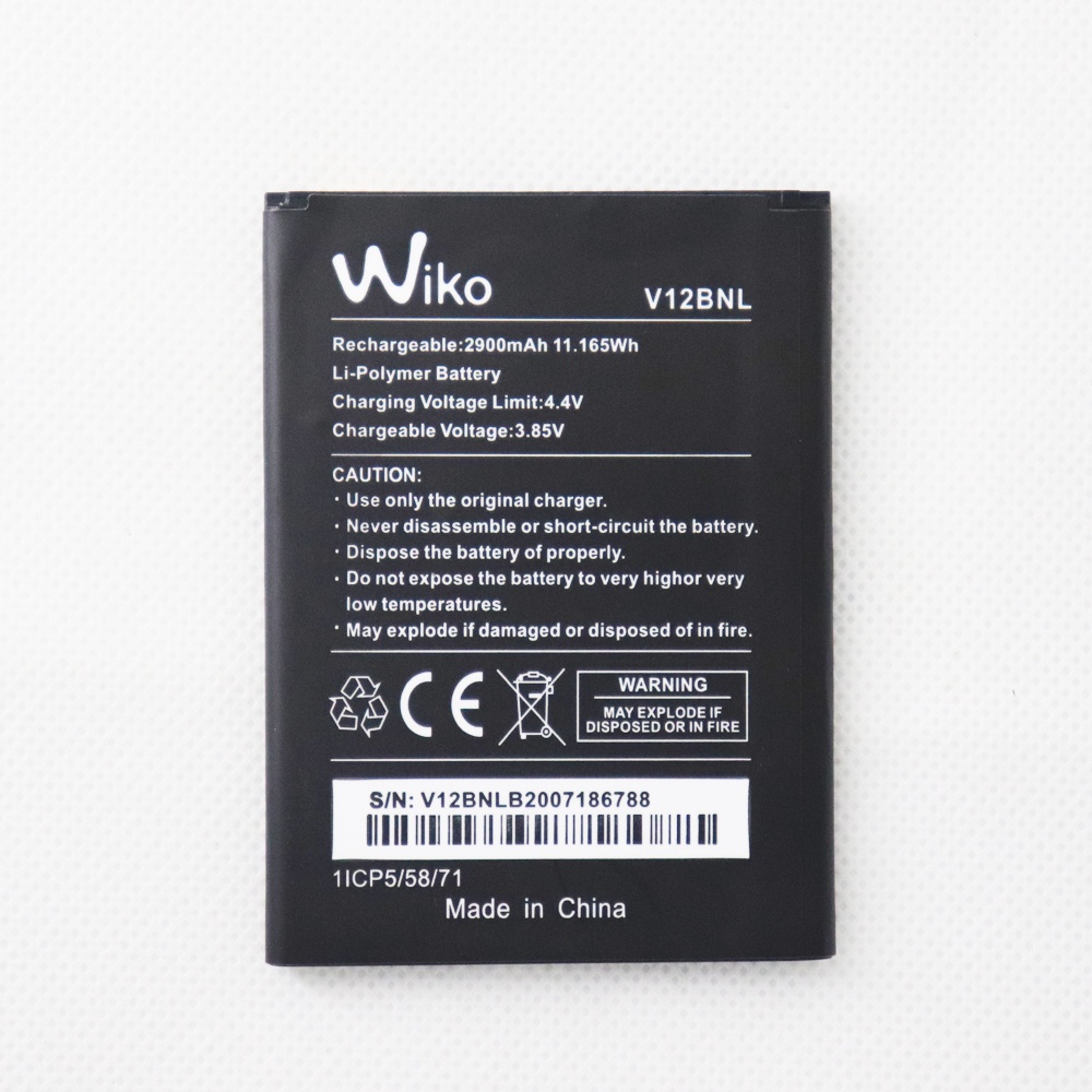 TY BETTERY® Batterie Compatible Avec Wiko Harry 2, Harry 2 Smart, View - 2900 MAh - V12BNL