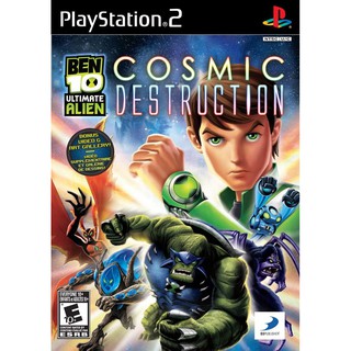 Ben10 Ultimate Alien: Cosmic Destruction ps2 แผ่นไรท์ เกมPS2 เกมเพทู เกมplay2 ben10 ps2