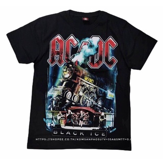 เสื้อยืดคอกลมเสื้อวง AC/DC เสื้อยืดวง ACDC เสื้อวงร็อค acdc เสื้อยืดผช เท่ๆ คอลูกเรือS-4XL