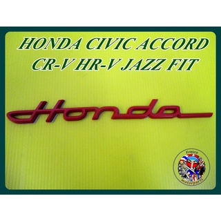 โลโก้ ตัวอักษร ติดรถ  สีแดง  - With for HONDA CIVIC ACCORD CR-V HR-V JAZZ FIT LOGO EMBLEM RED