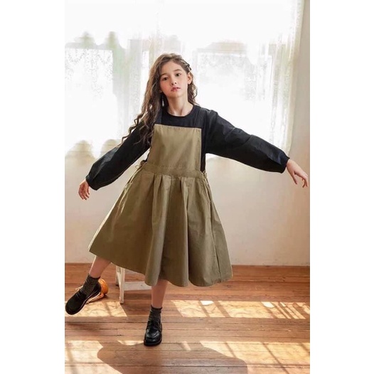 เซท เสื้อ + เดรส สีน้ำตาลกากี / G97 / 730