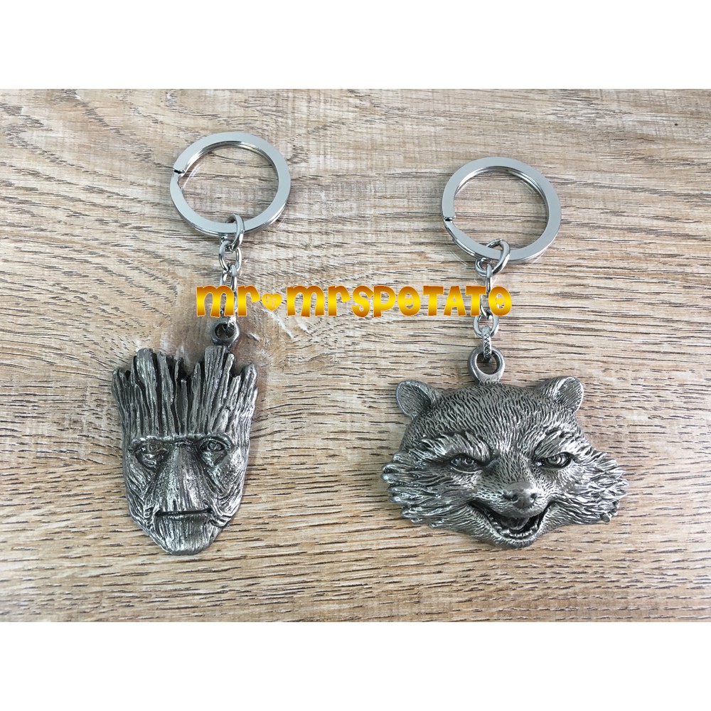 💰BSShop💰 -พร้อมส่ง- พวงกุญแจ V for vendetta Baymax skull guardians of the galaxy groot rocket กรูท