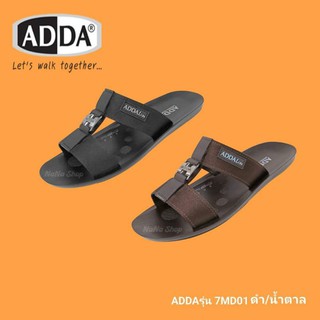 รองเท้าADDA รุ่น7MD01 สีดำ/น้ำตาล