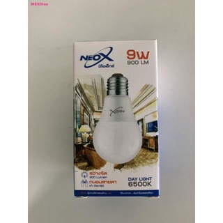 หลอดไฟ bulb led 9 w หลอดขั้วเกลียว e 27 neox แสงขาว