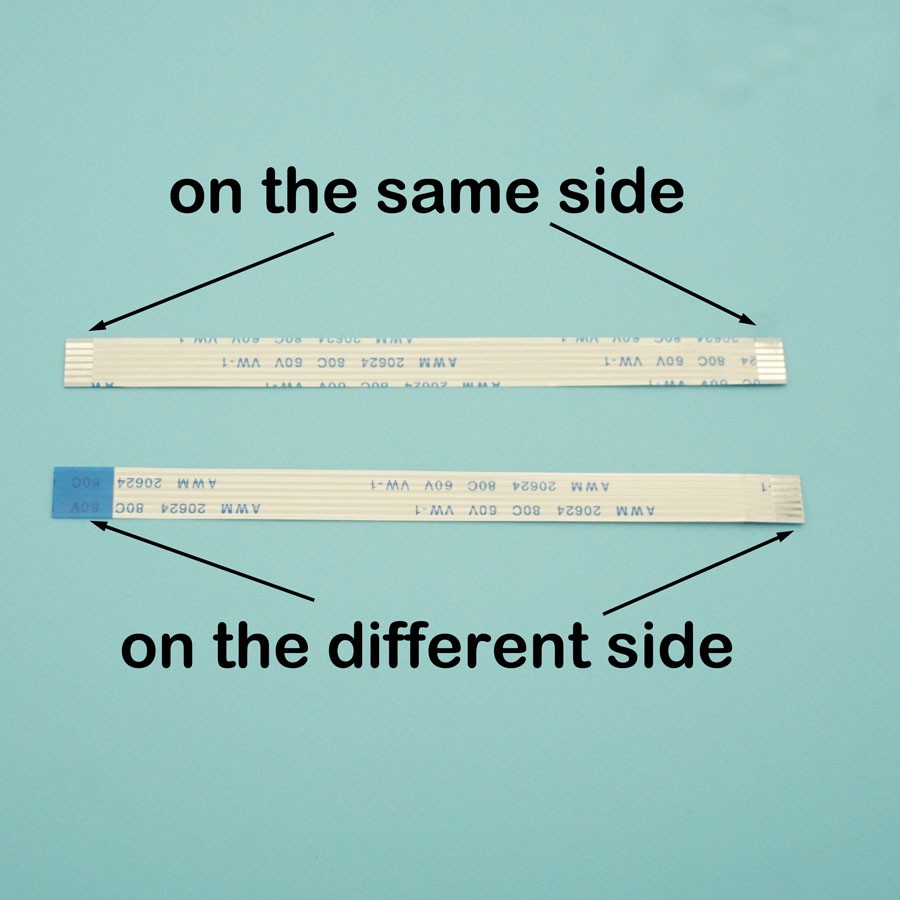 (2 Pc) 1.0 มม. 10 ซม. 4-32P Pitch Flex Cable แบน รูปที่ 2